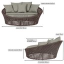 Ver imagem 2 de Chaise Hungria Alumínio Pintura Marrom Corda Náutica E8 Trama Original