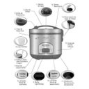 Ver imagem 5 de Panela Elétrica Mondial Pratic 10l Pe-42-10x Inox - 127v