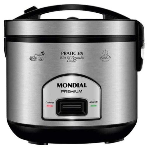 Panela Elétrica Mondial Pratic 10l Pe-42-10x Inox - 127v