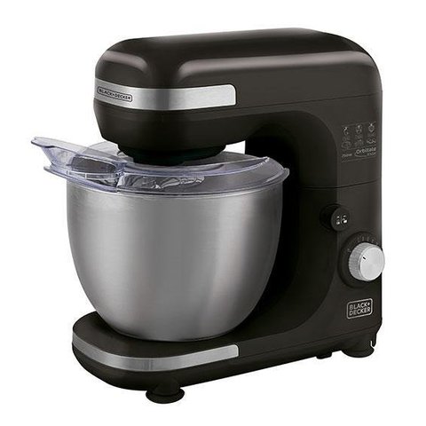 Batedeira Planetária Black+decker 5 Litros 750w Tigela em Inox Plan2000p-02 Preta - 220v