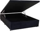 Ver imagem 3 de Cama Báu Box Base Blindado Casal Suede Preto