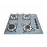 Cooktop 4 Bocas Ultra Chama - Prata - 1