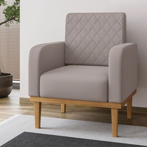 Poltrona Decorativa Ágata em Veludo Just Time