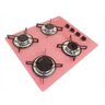 Cooktop 4 Bocas Ultra Chama - Rosa - 1