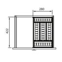 Ver imagem 2 de Divisor para Talheres Inox 280 x 64mm Fgvtn 450mm