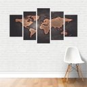 Ver imagem 2 de Quadros Mapa - Mapa Mundi- Mundo Decorativo em Mdf