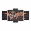 Ver imagem 1 de Quadros Mapa - Mapa Mundi- Mundo Decorativo em Mdf