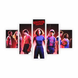 Quadro Série Stranger Things Netflix Personagens em tela Canvas - 1
