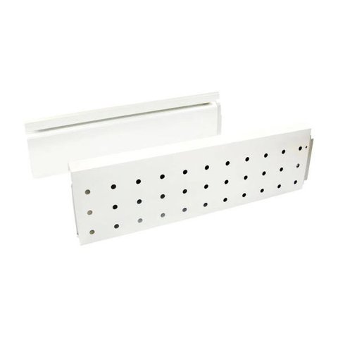 Painel Lateral Branco de Alumínio para Gaveta Alto Drawer Alta 450 mm
