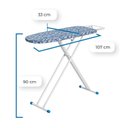 Ver imagem 2 de Tábua de Passar Roupa em Aço Reforçada com Estampas Sortidas Resistente 1001 Mix Plus