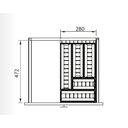 Ver imagem 3 de Divisor para Talheres Inox 280 x 64mm Fgvtn 500mm