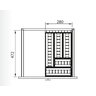 Divisor para Talheres Inox 280 x 64mm Fgvtn 500mm - 3
