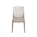 Ver imagem 1 de Cadeira Empilhavel Gruvyer Coral Polipropileno Fendi