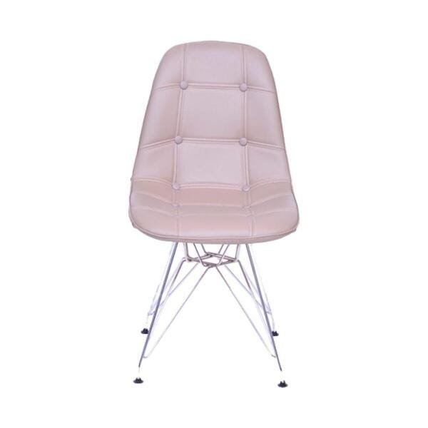 Cadeira Eames Botonê Eiffel Fendi Base Metal - 2