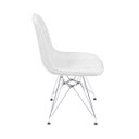 Ver imagem 3 de Cadeira Eames Botonê Eiffel Branca Base Metal