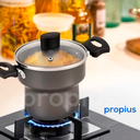 Ver imagem 5 de Cuscuzeiro Enjoy Com Tampa De Vidro Individual Alumínio Com Alça Baquelite Cuscuz Cozinha Pequeno Pa