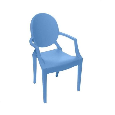 Cadeira Infantil com Braço Ghost Azul