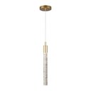 Ver imagem 1 de Lustre Pendente Taschibra Zaira Led Bivolt Dourado 3000k Luz Amarela 15051003