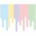 Ver imagem 1 de Adesivo de Parede Infantil Cascata de Cores Adesivos Primeiro Quarto Candy Color 1 Cartela