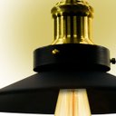 Ver imagem 4 de Kit 3 Arandelas Industrial Nordic Loft Preto com Dourado