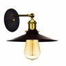 Kit 2 Arandelas Industrial Nordic Loft Preto com Dourado - 2