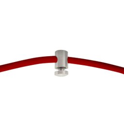 Pendente Cupula Cristal Acr. Manucrilic + Deslocador Prata - 6