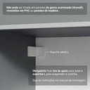 Ver imagem 3 de Armário de Cozinha Compacta Suspenso 200cm Nice Madesa Xa07 Cinza