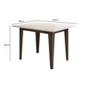 Ver imagem 2 de Mesa de Jantar Retangular com Vidro 4 Lugares 120cm sem Cadeiras Kate Poliman Móveis