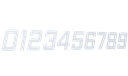 Ver imagem 3 de Número 130mm Garbo Font - Branco - Metalmidia 5