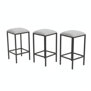 3 Bancos Altos Banqueta Reforçada para Area Gourmet Cozinha