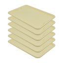 Ver imagem 1 de Conjunto 6 Bandejas Plásticas Self-service Refeição 48 X 32,5 X 2 Br-100 Bege - Della Plast