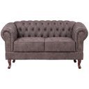 Ver imagem 3 de Namoradeira Chesterfield Duque 2 Lugares em Dallas Cinza
