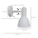 Ver imagem 5 de Arandela Roma de Cabeceira com Interruptor Cor Branca