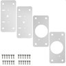 Kit 04 Placas para Reparo de Porta Dobradiça Armário Mdf Rtg - 1