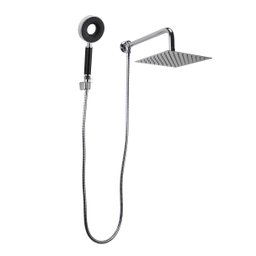 Ducha 20 Cm Inox com Desviador e Ducha de Mão Abs 3 Jatos - 2