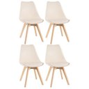 Ver imagem 1 de Kit 4 Cadeiras Leda - Creme