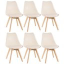 Ver imagem 1 de Kit 6 Cadeiras Leda - Creme