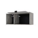 Ver imagem 5 de Armário Aéreo com Nicho e Porta Basculante 35x80x35cm Wlnp80 Snow - Preto
