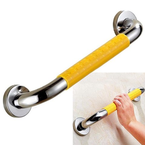 Barra Alça de Apoio 40cm Inox Suporte Antiderrapante Anti Queda Idoso Gestante Criança Acessibilidad