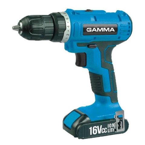 Parafusadeira/Furadeira 16Vcc a Bateria de Lithium G12102/BR Gamma