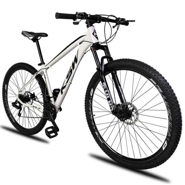 Bicicleta Aro 29 KSW Xlt 21V Câmbios Shimano Freio a Disco Mecânico Preto e Prata 17 - 9