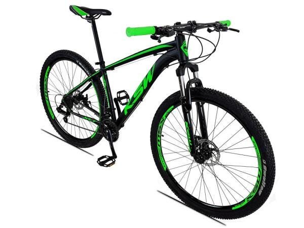 Bicicleta Aro 29 KSW Xlt 21V Câmbios Shimano Freio a Disco Mecânico Preto e Prata 17 - 2