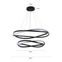 Ver imagem 4 de Lustre Pendente Nordecor Euni Odi 2877 Preto Led Bivolt