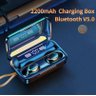 Fone de Ouvido Bluetooth 5.0 TWS F9 com controle digital - 2