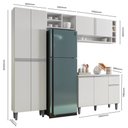 Ver imagem 4 de Cozinha Completa Modulada 4 Peças Vanessa Branco AJL Móveis