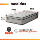 Ver imagem 3 de Colchão Solteiro Ortopédico D33 88x188x34cm Minotauro Hellen - Suporta até 120 kg