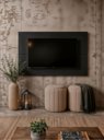 Ver imagem 1 de Painel para TV 150cm Retro MDF Grafite Dallas - On Móveis