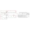 Dobradiça Ferradura N-6 45cm Forsul para Portão, Porteira e Porta Dourada - 2
