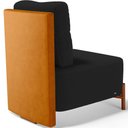 Ver mais imagens de Poltrona Decorativa Sala Estar Living Pés Madeira Hungria L02 Couríssimo Whisky Bouclê Preto - Lyam 