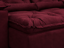 Ver imagem 5 de Sofá Retrátil e Reclinável 2,75m em Tecido Veludo c/ Pillow Nos Braços - Montagem Inclusa:Vinho